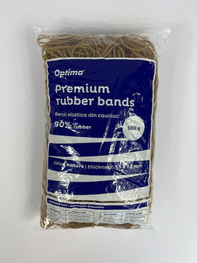 Benzi Elastice Optima Benzi de Cauciuc Bani 90% Cauciuc 500g/pungă D100 Grosime 1,5mm X 1,5mm Optima Naturale Benzi Elastice Optima Benzi de Cauciuc Bani 90% Cauciuc 500g/pungă D100 Grosime 1,5mm X 1,5mm Optima Naturale