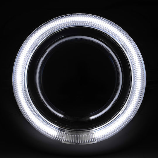 Set 4 Proiectoare Led Angel Eyes Montaj Pe Capotă Acoperiș Alimentare 12v Lungime 85cm Proiectate Pentru Vehicule Off-road