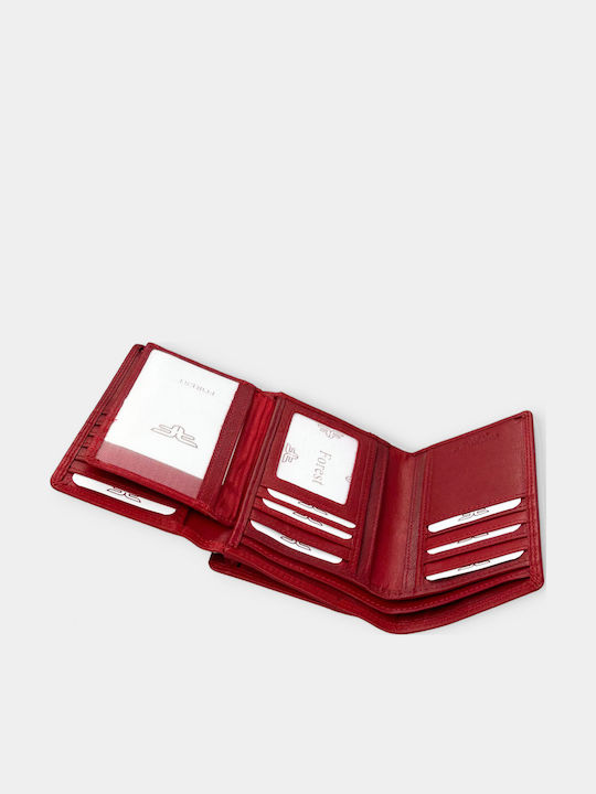 Μεγάλο Δερμάτινο Γυναικείο Πορτοφόλι με RFID Κόκκινο