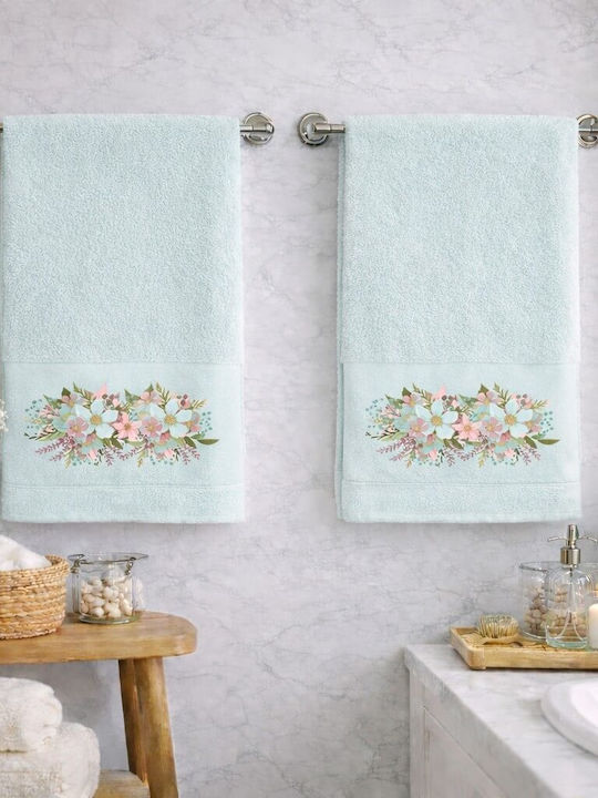Astron Italy Face Towel Blossom Ecru 2 Pieces Weight 500gsm
