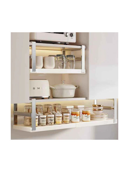 Wall Mounted Metallic Spice Organizer Grey