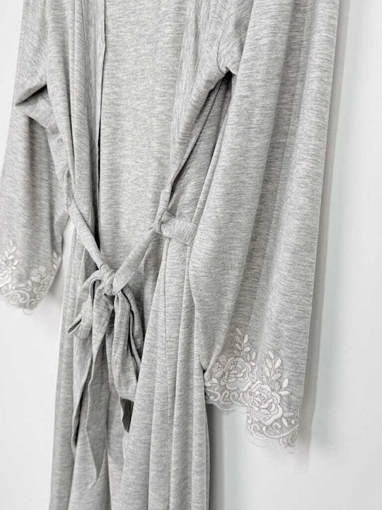 Cocobaci Sommerliches Damen-Schlafanzug-Set Grau