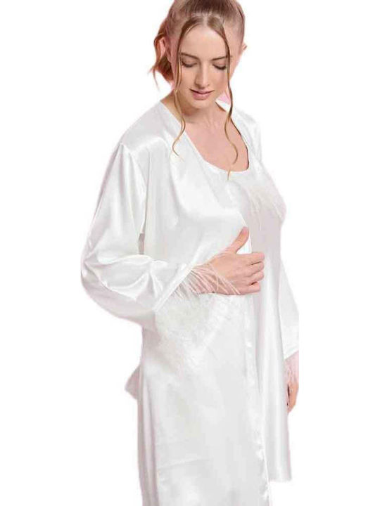 Jeannette Lingerie Summer Bridal Women's Pyjama Set White