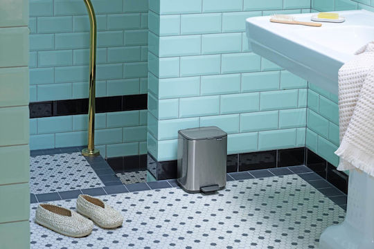 Brabantia Coș De Gunoi Bo Cu Pedală Din Oțel Inoxidabil Gri 12lt
