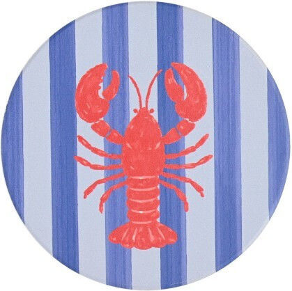 Estia Nautical Lobster Σουβέρ Κεραμικό με Βάση 10.3x10.3cm 4τμχ