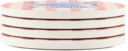 Estia Porto Pesce Σουβέρ Κεραμικό με Βάση 10.3x10.3cm 4τμχ