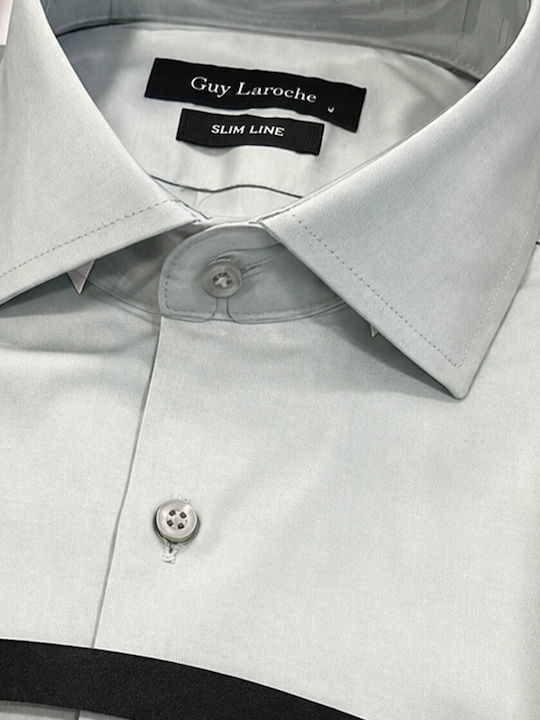 Long Sleeve Shirt in Narrow Fit Green