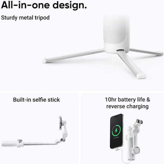 Insta360 Gimbal Κινητού Λευκό