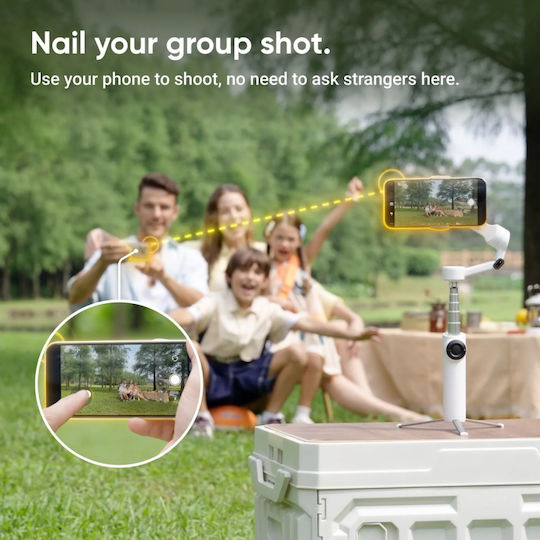 Insta360 Insta360 Handy-Gimbal mit 3-Achsen-Stabilisierung in Grau