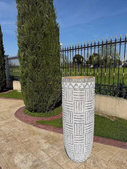 Vază Mare Decorativă Pentru Podea 120cm Luxury Vase Relieful Design Etnic Tribal