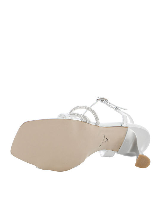 Leather Silver Sandals