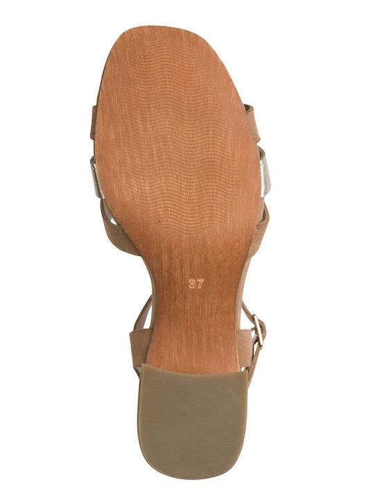 Damen Sandalen Beige