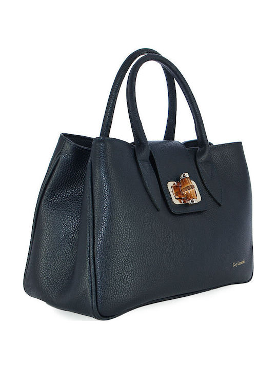 Leather Women's Crossbody Bag Blue