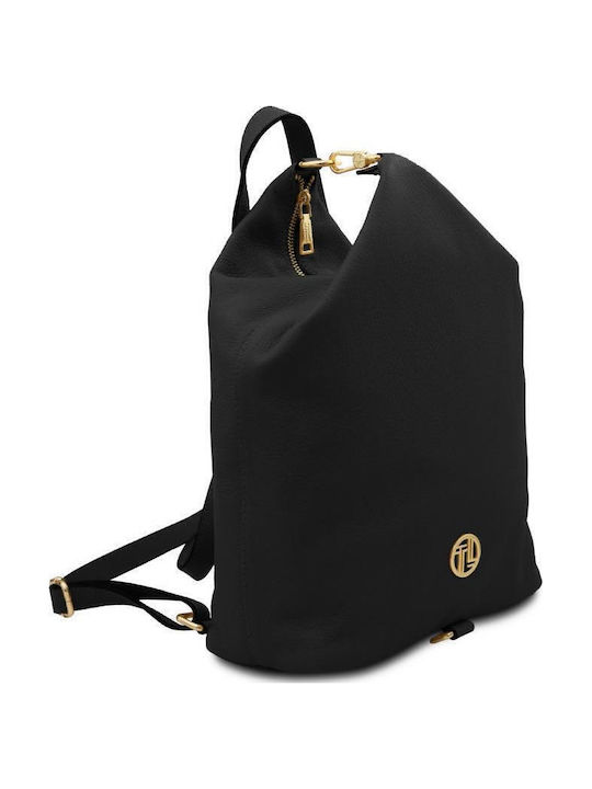 Leather Women's Backpack Black