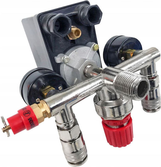 Comutator De Presiune Compresor Conectori Rapizi Manometre Verke V81204 230 V 3-12 Bar