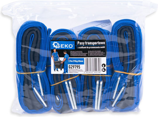 Geko G29795 Furniture Carrying Straps 2.9 Meters 270 Kg Clamps