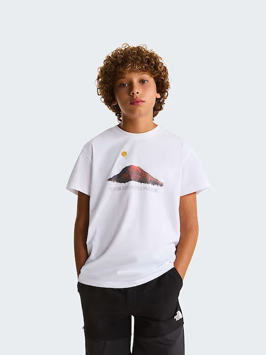 Παιδικό T-shirt Λευκό Mountain Night