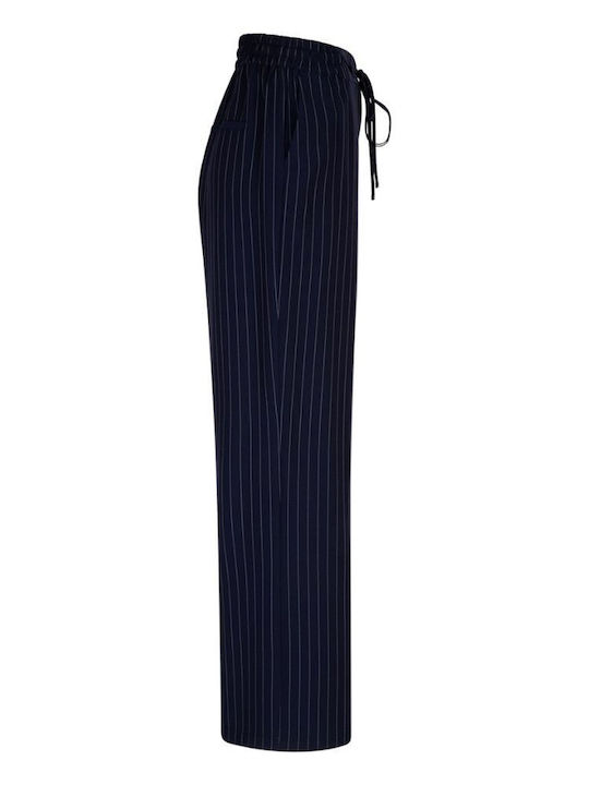 Damenhose in Palazzo Passform Dunkelblau