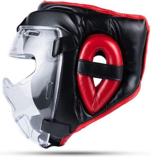 DBX Bushido ARH-2180 Adult Full Face Boxing Headgear Leather Black
