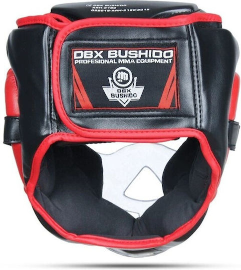 DBX Bushido ARH-2180 Adult Full Face Boxing Headgear Leather Black