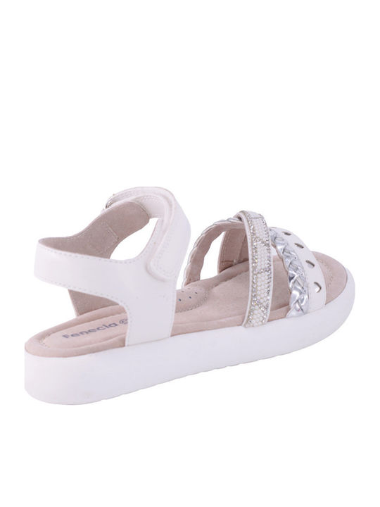 Kids' Anatomic White Sandals