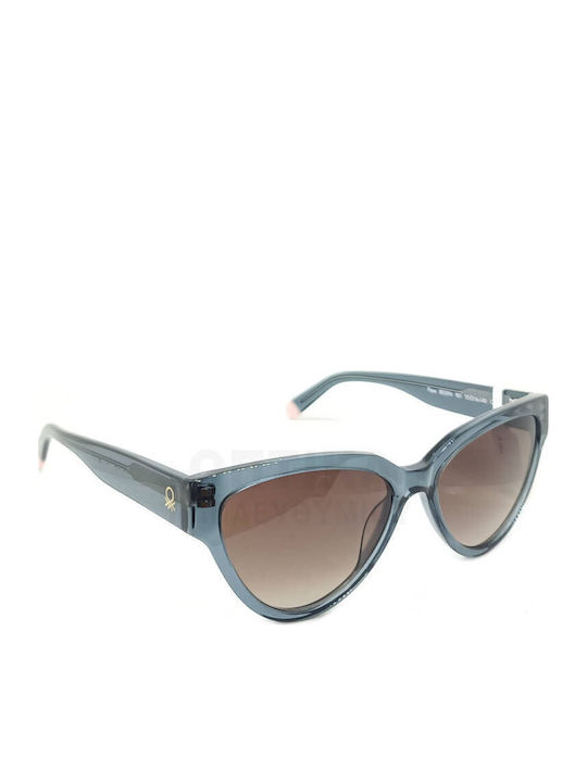 Benetton Unisex Sunglasses With Blue Frame And Brown Lens BE5094 901
