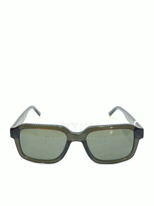 Benetton Unisex Sunglasses With Gray Frame And Green Lens BE5107 129