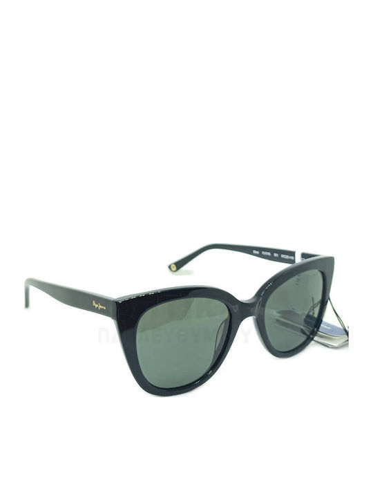 Pepe Jeans Pj7476 001 Women's Sunglasses with Black Frame and Green Lens PJ7476-001