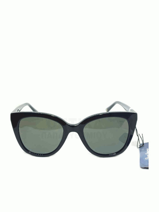 Pepe Jeans Pj7476 001 Women's Sunglasses with Black Frame and Green Lens PJ7476-001