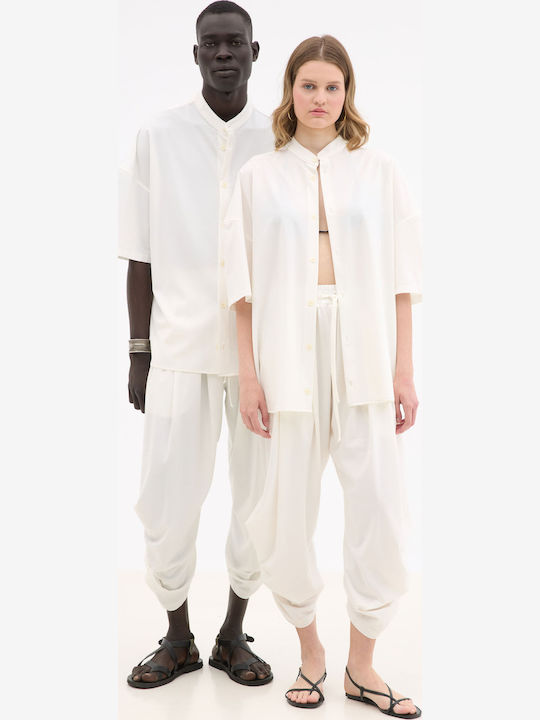 Trousers In Relaxed Fit Ecru