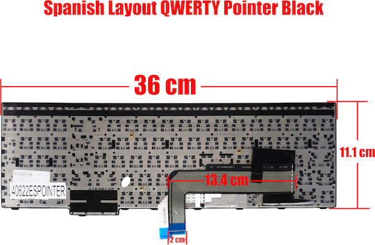 Laptop-Tastatur Für Spanisch Für Laptop Lenovo Thinkpad E570 20h5 20h6 E570c 20h7 E575 20h8 01ax123 01ax163 01ax203 01ax120 01ax160 01ax189 Mit Pointer Schwarz Code 40622espointer