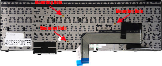 Laptop-Tastatur Für Spanisch Für Laptop Lenovo Thinkpad E570 20h5 20h6 E570c 20h7 E575 20h8 01ax123 01ax163 01ax203 01ax120 01ax160 01ax189 Mit Pointer Schwarz Code 40622espointer