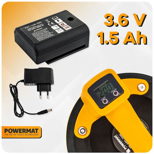 Cordless Suction Cup Powermat Pm-apps-200m 200 Mm 200 Kg Battery Charger Led Display