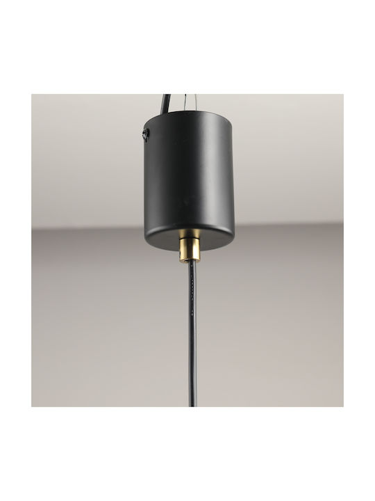 Agora Lighting Висящо Тавано Осветително Тяло Кафява Топка За 10 Лампи E27 100x100см