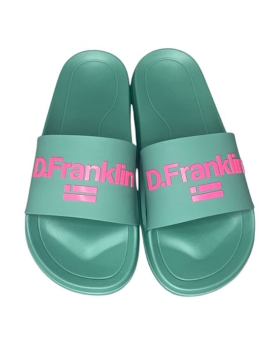 Marea Slides in Turquoise Colour
