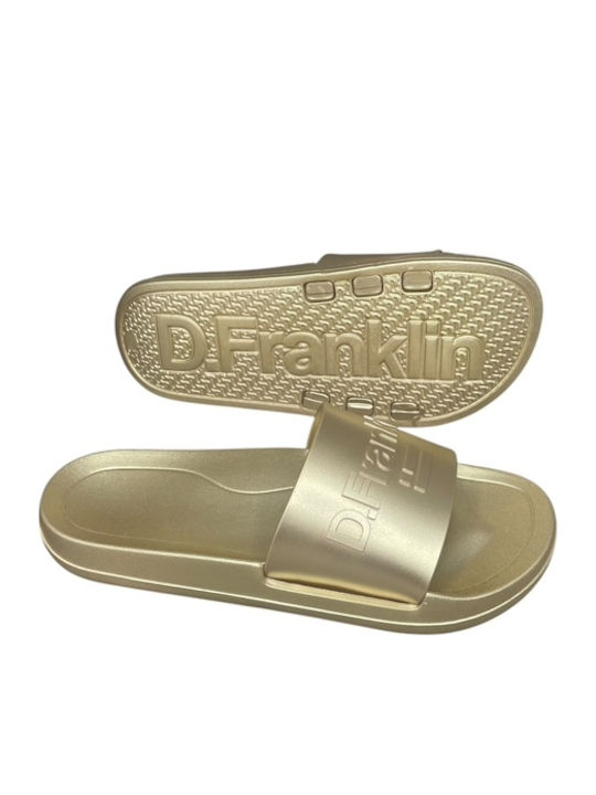 Marea Slides in Gold Colour
