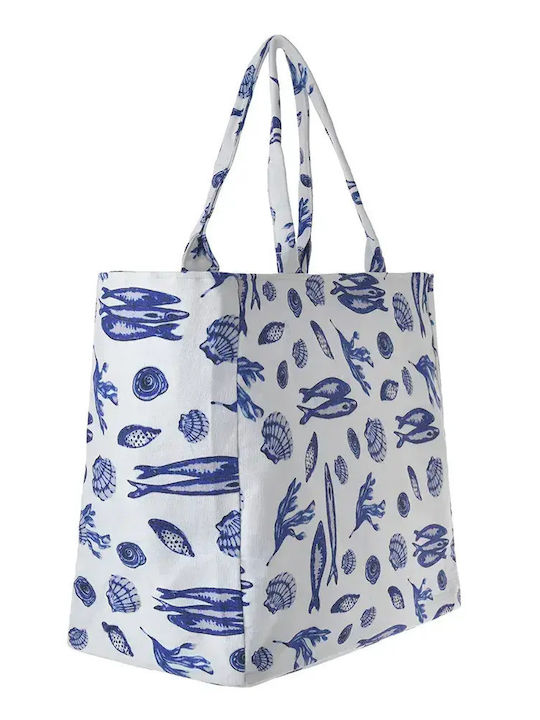 Ble Resort Collection Fabric Beach Bag Blue