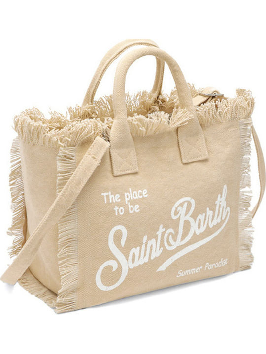 MC2 Colette Fabric Beach Bag Beige