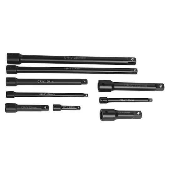 Kraft&Dele Kd12532 Ratschenverlängerungen Satz 1/4" 3/8" 1/2" 9 Stück