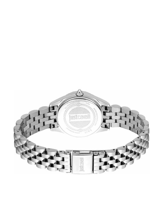 Just Cavalli Womens Watch Battery with Silver Metal Bracelet