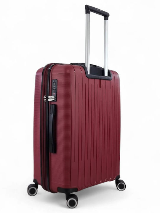 Rain Mittlerer Hartschalenkoffer Burgundisch mit 4 Rädern Höhe 65cm