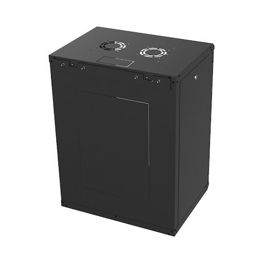 Edision Dulap Rack Montat pe Perete 19U Negru 60-02-0104