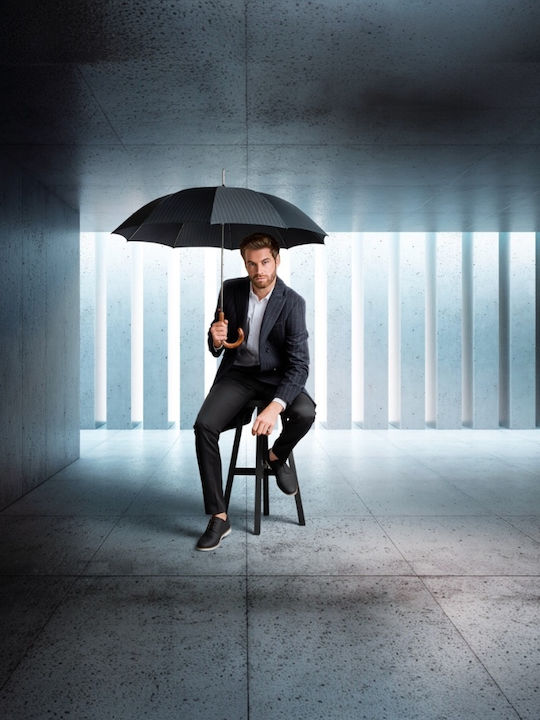 Knirps Automatic Compact Black Umbrella