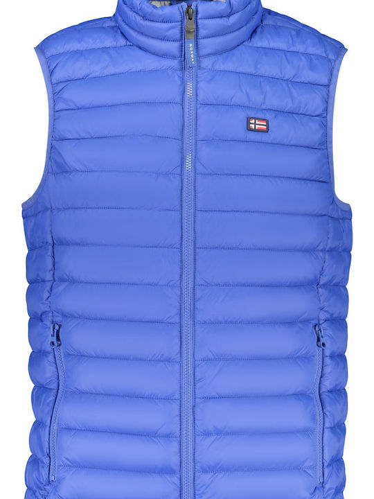 Sleeveless Jacket Blue