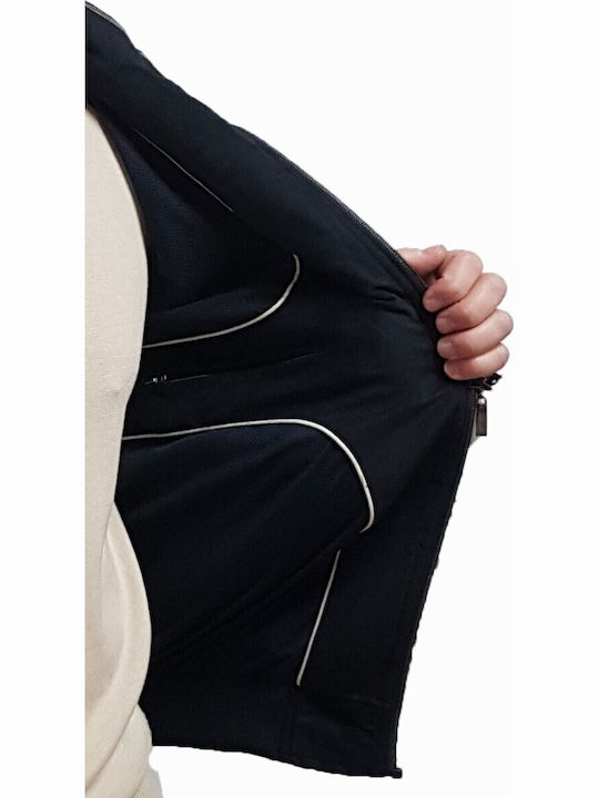 Jacket Made of Synthetic Leather Blue