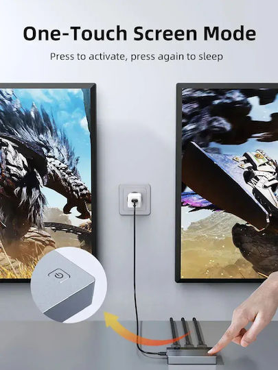 Cabletime Hdmi Splitter Ct-hsp4k2-ag 1 2 4k/60hz Uni-directional Γκρι Cabletime