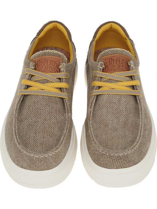 Alcyon Men's Moccasins in Beige Colour