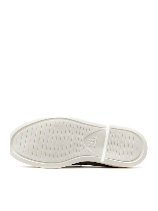 Suede Men's Loafers in Gray Colour