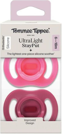 Tommee Tippee Ultra Light Ορθοδοντικές Πιπίλες Σιλικόνης για 6-18 μηνών 2τμχ