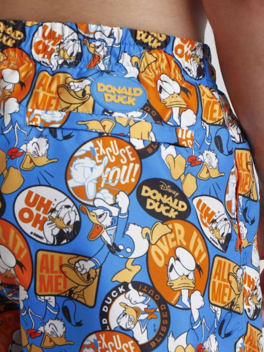 Men's Swimwear Shorts Blue with Patterns